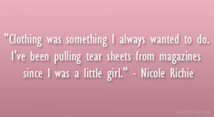 quotes by nicole richie sayings and photos picture