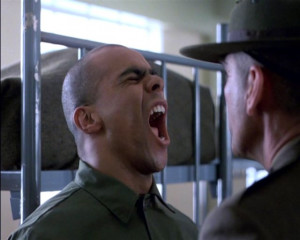 Peter Edmund as Private Snowball, with Lee Ermey, Full Metal Jacket ...