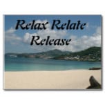 Relax, Relate, Release, Postcard