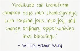 William Arthur Ward on Gratitude