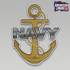 Navy Fouled Anchor Decal