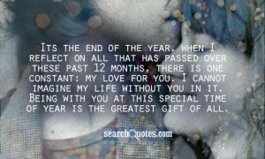 ... you. I cannot imagine my life without you in it. Being with you at