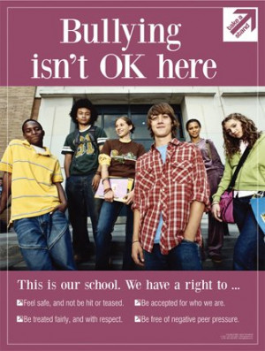 bullying prevention extra large poster laminated 4ft x 3ft bullying ...