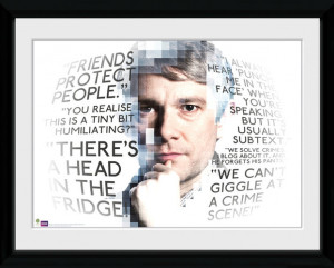 Sherlock Watson Quotes Framed Collector Print