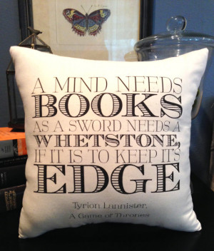 Game of Thrones Inspired-Tyrion Lannister Book Quote-12X12 Natural ...
