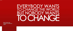 Change the world quotes Facebook cover