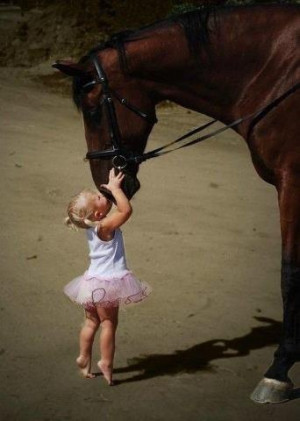 if this isn't the most precious picture. Hannah and her horse