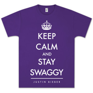Justin Bieber Keep Calm and Swaggy T-Shirt