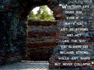 Strong walls never collapse