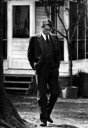 Gregory Peck as Atticus Finch. Father, lawyer, gentleman.