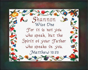 Name Blessings - Shannon