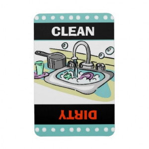 Clean Dirty Dishes Magnet For Dishwasher Cute And Fun Housewarming