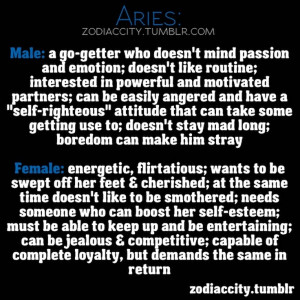 Aries Female.
