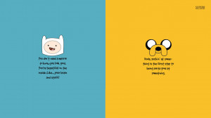 Adventure Time motivation wallpaper 1366x768