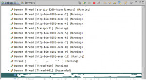 In the above screenshot, I am debugging [Thread-691] , when I step ...