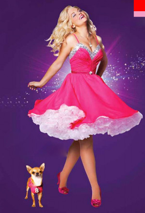 Lucy as Elle Woods in Legally Blonde The Musical