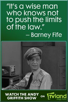 Don't mess with Barney Fife, he's the law on The Andy Griffith Show