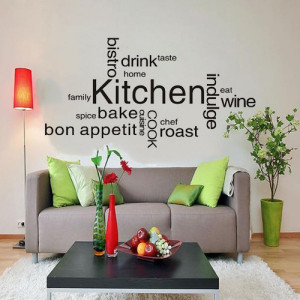 Removable Home Quotes Kitchen Decor Kitchen Wall Decals