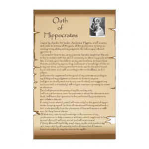 Hippocratic Oath Gallery Wrapped Canvas