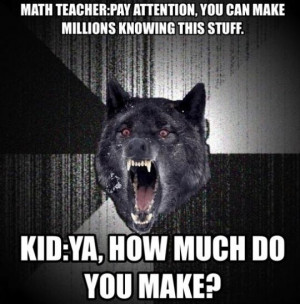 funny picture math teacher insanity wolf