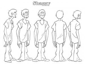 shaggy character scooby doo Coloring Pages