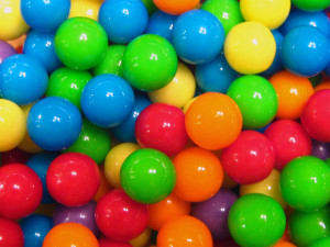 Bubble gum balls