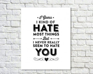 Typography Print, Tv Quote, White Black, April Ludgate Quote ...