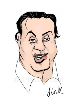 Sylvester Stallone Caricature Cartoon By Freelance Cartoonist ...