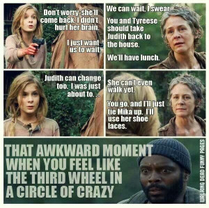 TWD Lizzie, Carol, Tyreese