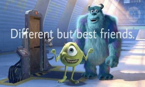 best friends, love them, monsters inc, quote