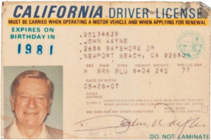 Auction of John Wayne memorabilia in Los Angeles