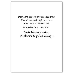 Baptismal Day Prayer for Your Baby Girl