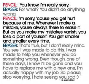 pencil [n] eraser