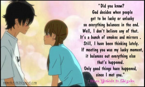 Tonari no Kaibutsu-kun: Top 10 Quotes