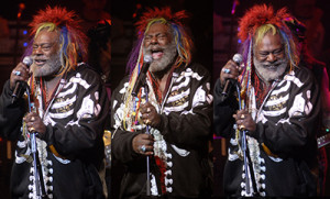 George Clinton gives up the funk. More photos by Daniel Corrigan.