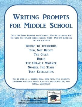 ... writing prompts from popular middle school texts!Writing Prompts for