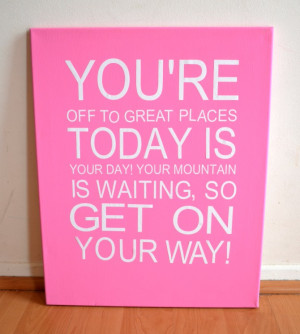 Dr. Seuss Quotes on Canvas