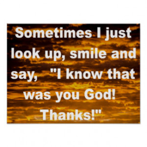 know that was you god christian quote poster