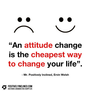 An Attitude Change Is Cheapest Way To Change Your Life [Poster]