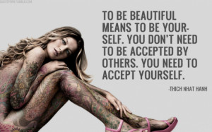 yourself quotes to be beautiful means to be yourself you don t need to ...