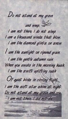Memorial Quotes for Mom | Dad's Memorial to Alexander John Shave, R.I ...