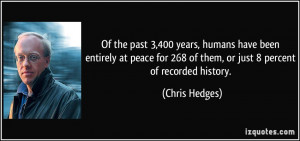 Of the past 3,400 years, humans have been entirely at peace for 268 of ...
