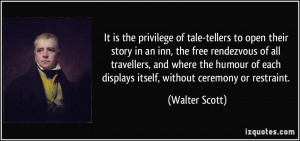 of tale-tellers to open their story in an inn, the free rendezvous ...