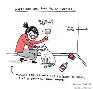 Where you will find me at parties comic – making friends with the ...