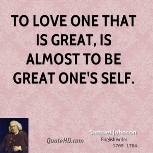 Samuel Johnson Love Quotes