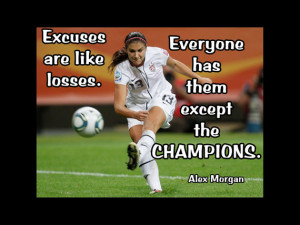 Soccer Poster Alex Morgan Photo Quote Wall Art Print 5x7