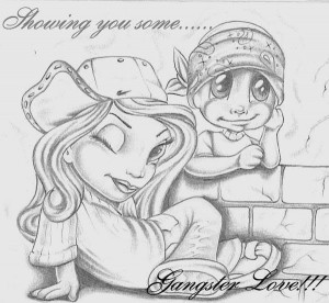 Myspace Graphics > Showing Some Love > Gangster Love Graphic