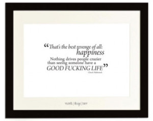 - Black & White Chuck Palahniuk Quote Poster - Inspirational Quotes ...