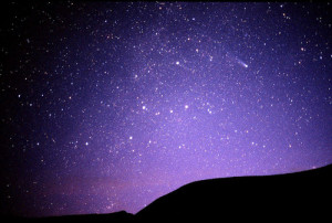 nature, night, outer space, purple, sky, space, stars