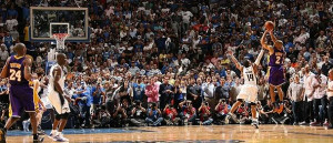 The Lakers is now up 3-1 in the series. In the history of the NBA ...